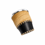 Mate Calabaza Tejido en Tiento, Color Negro (10cm Aprox.) - Imagen 3