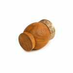 Mate Algarrobo Virola CINCELADA Alpaca (10x10cm aprox.) - Imagen 4