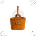 Media Canasta Matera, 100% Cuero Color Suela - Imagen 3