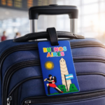 Identificador Tag Silicona (Valija, Equipajes, Mochilas, Bolso)(6x10cm Aprox.) "BUENOS AIRES, OBELISCO" - Imagen 2