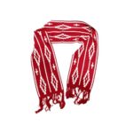 Bufanda De Hilo Reversible, Color rojo. (aprox 1.5mts)
