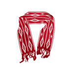 Bufanda De Hilo Reversible, Color rojo. (aprox 1.5mts)