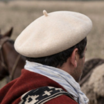 Boina Vasca De Pana vuelo 32cm Gaucho COLOR BEIGE - Imagen 2