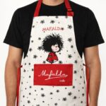 Delantal Mafalda Gabardina, Color Beige (85x58cm) - Imagen 2