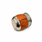 Mate Roma Cincelado Alpaca Cuero Tallado Calabaza (Color SUELA) - Imagen 3