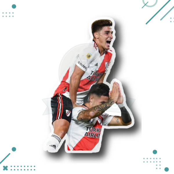 Sticker River - Julian Alvarez y Enzo Fernandez