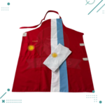 Delantal Parrillero Argentina + Repasador (Rojo) - Imagen 2