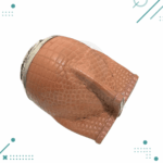 Mate Torpedo Calabaza Cincelado, Cuero Croco (Color Marrón) - Imagen 3