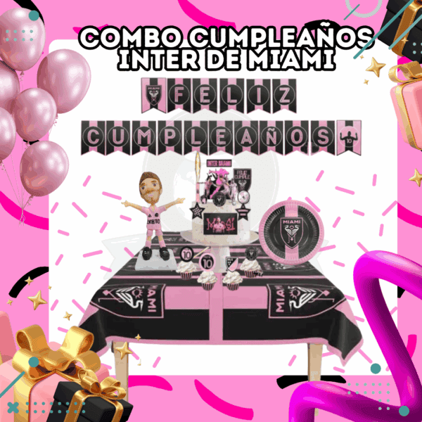 Combo Cumpleaños - Temática Inter de Miami