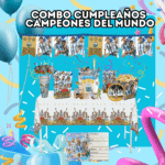Combo Cumpleaños - Temática Campeones del Mundo (Argentina)