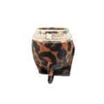Mate Torpedo Calabaza Cincelado, Animal Print (Color Marron Oscuro)