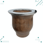 Mate Algarrobo, Virola de Acero Inoxidable