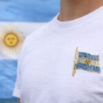 Escarapela, Pin Prendedor Cristal Bandera Argentina - Imagen 2