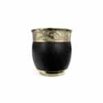Mate Roma Liso, Cuero Color Negro