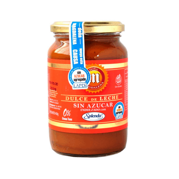 Dulce Leche endulzado con SPLENDA, SIN AZUCAR, Doña Magdalena (400 Gr) GLUTEN FREE