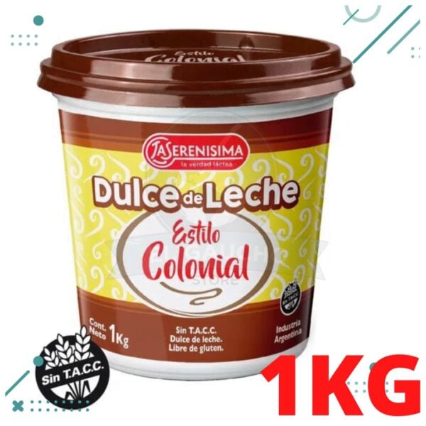 Dulce de Leche La Serenisima Estilo Colonial, Apto para Celiacos x 1kg