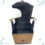 Canasta Matera con Tapa, Marron con Texturas. 20x20 Aprox, - Imagen 5