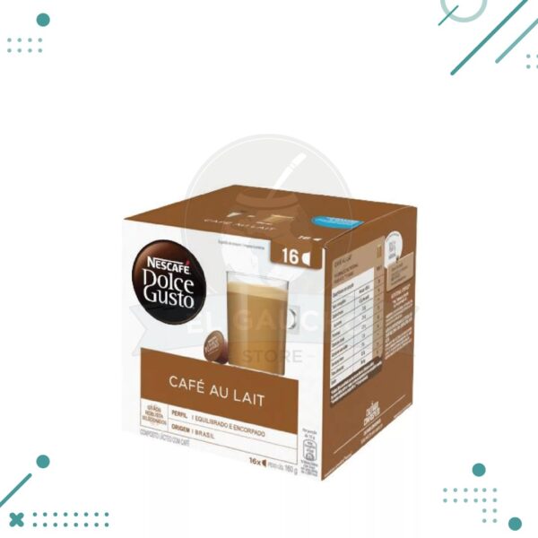 Capsulas NESCAFE DOLCE GUSTO cafe con leche x16 unidades (160gr)