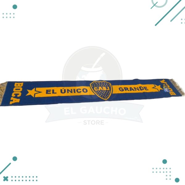 Bufanda 3 Hilos - Boca juniors "El unico grande" 1.45x21cm