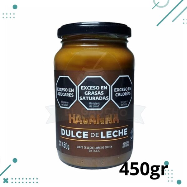 Dulce de Leche Havanna, Envase vidrio (450gr)