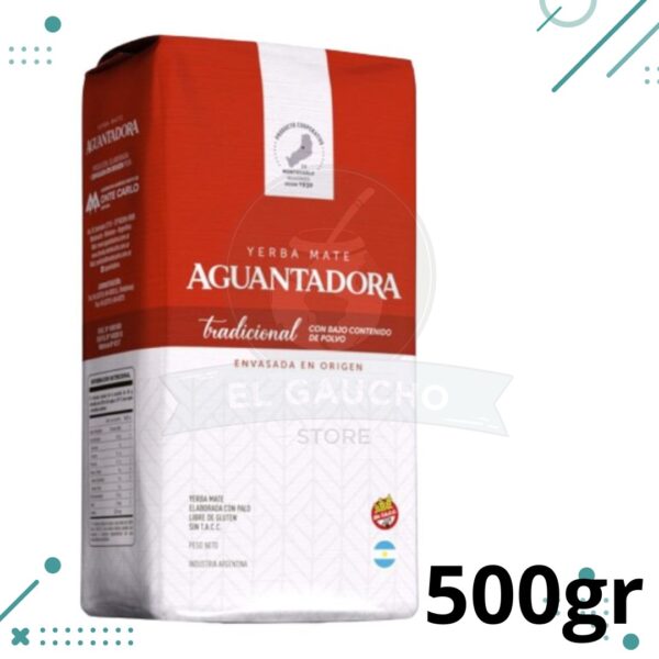 Yerba Mate Tradicional Misionera Aguantadora 500g. Sin Tacc