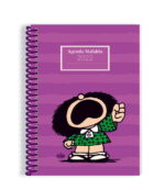 Agenda Mafalda 2022 Semanal Espiralada 13x19 Cm VIOLETA