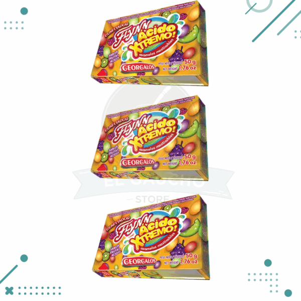 Caramelo FLYNN PAFF ACIDO EXTREMO (50gr.) (Por 3u.) (150gr.)