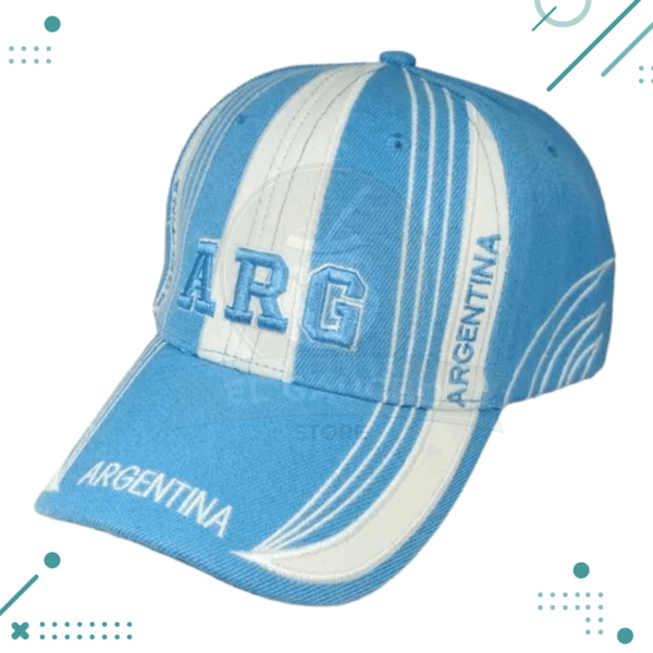 Gorra ARGENTINA blanca y celeste