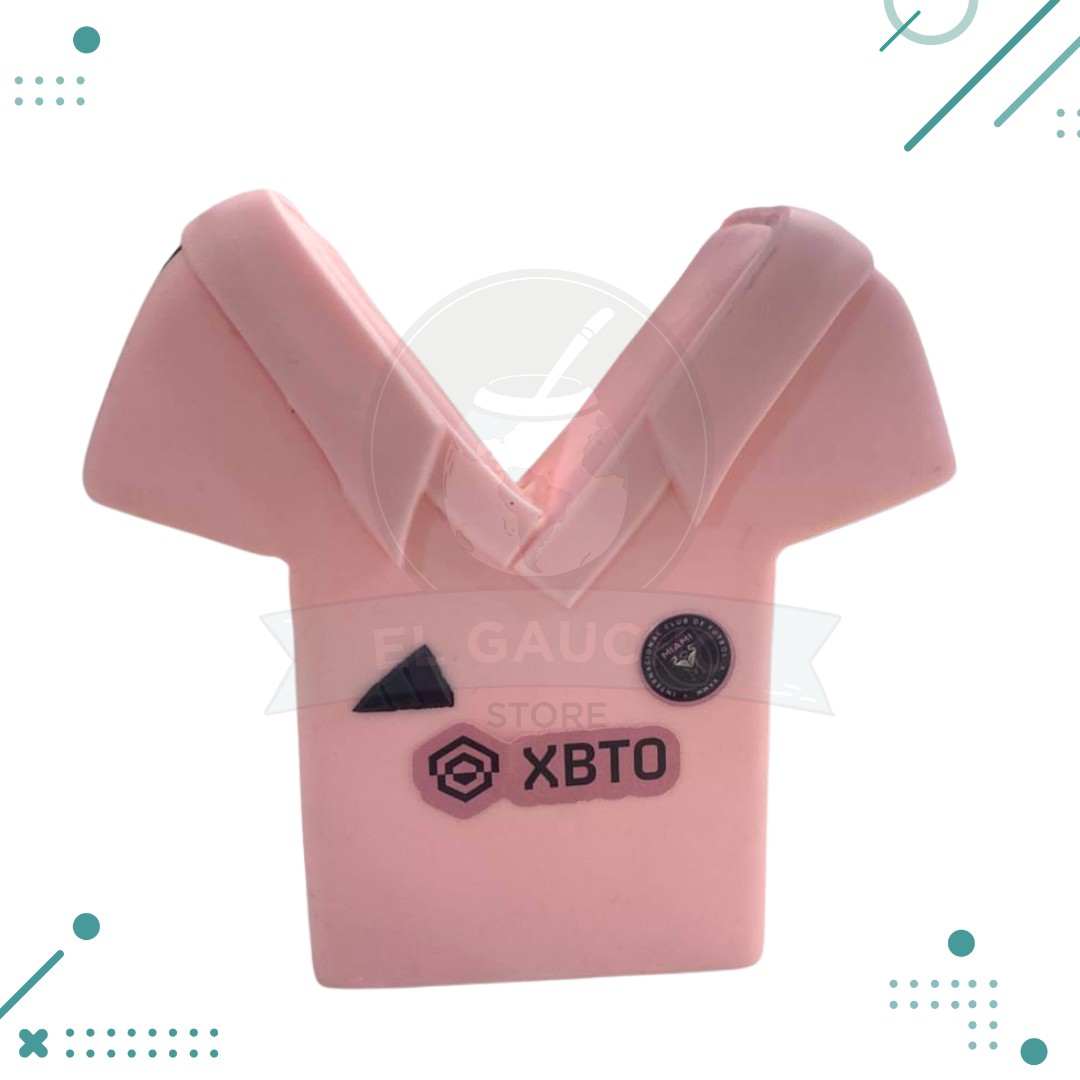 Anadir-un-subtitulo-11-1.png Adorno para Torta - Camiseta Inter de Miami MESSI, Rosa. 10cm Aprox - Imagen 1