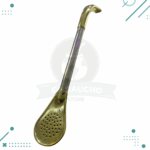 Bombilla Pico de Loro GOLD , Alpaca y Bronce. 16cm Aprox. - Imagen 2