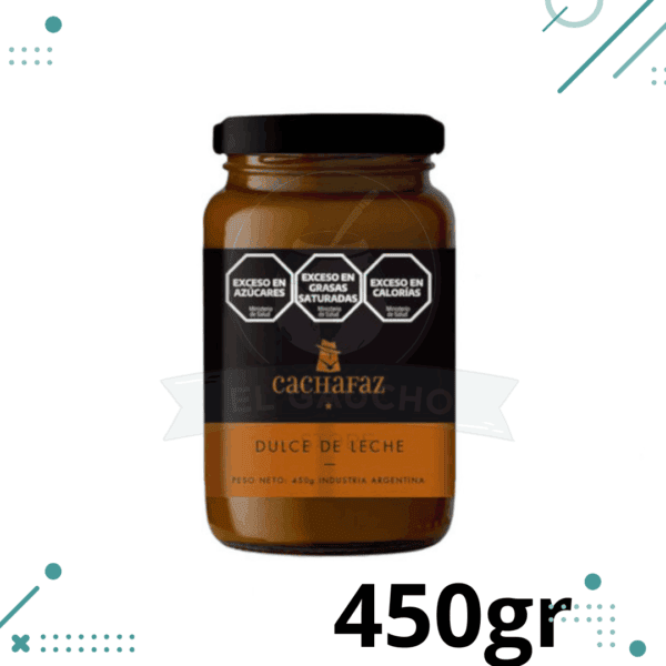 Dulce de Leche Cachafaz, Apto para Celiacos, Envase vidrio (450gr)