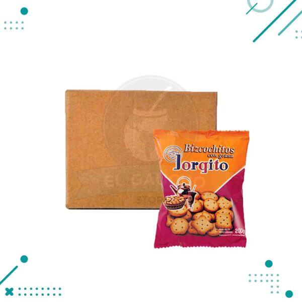 Bizcochos de grasa Jorgito 200gr (caja x 24 un)(4.8kg)