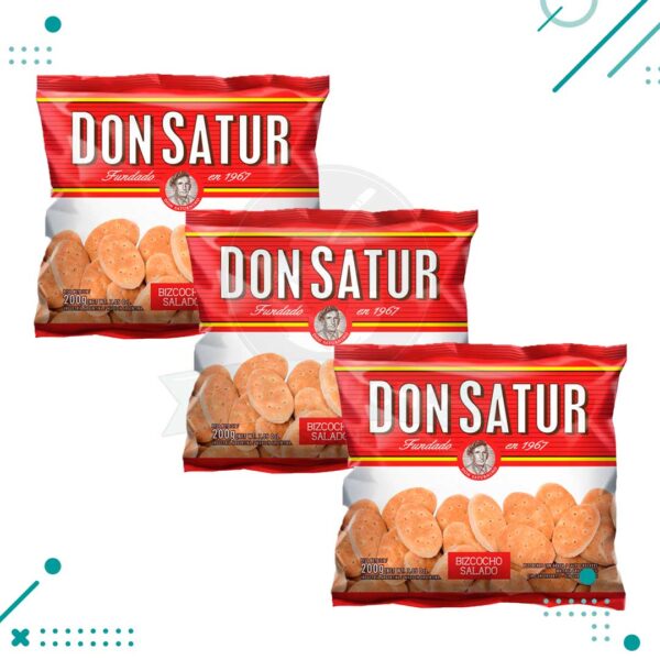 Bizcochos SALADOS Don Satur (200gr.) (Por 3u.) (600gr)