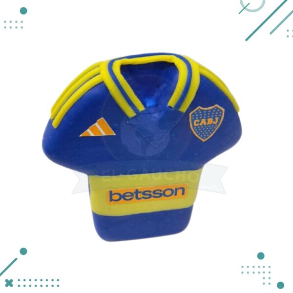 Adorno para Torta - Camiseta BOCA JUNIORS (10cm Aprox) (modelo 2)