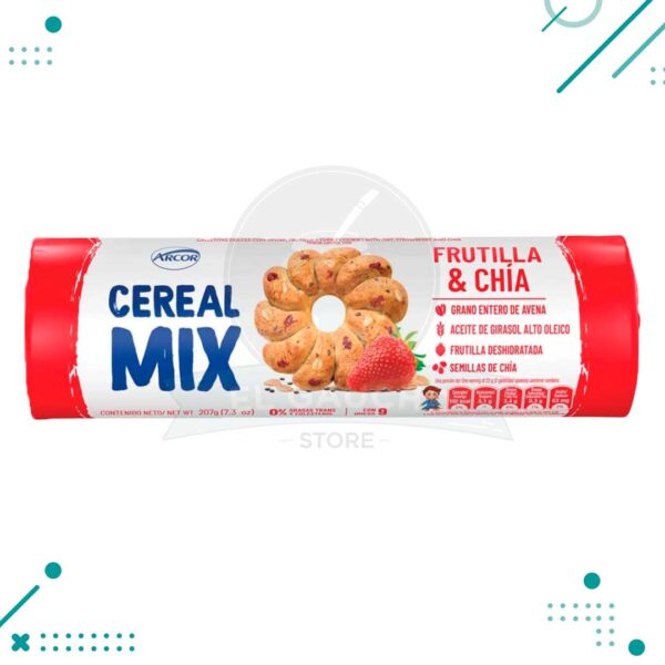 CEREAL MIX Galletitas Frutilla y Chia x 207g