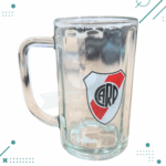 Vaso chopp vidrio River escudo EL MAS GRANDE