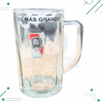 Vaso chopp vidrio River escudo EL MAS GRANDE - Imagen 2