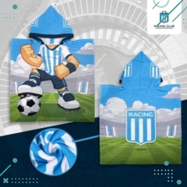 Toalla Poncho Infantil 60 X 120 RACING