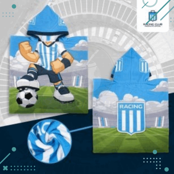 Toalla Poncho Infantil 60 X 120 RACING
