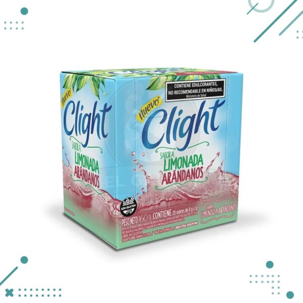 Jugo Clight limonada y arandanos 8gr (caja x20 sobres) (160gr)
