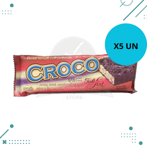 CROCO Felfort turron de cereal bañado con chocolate 85gr