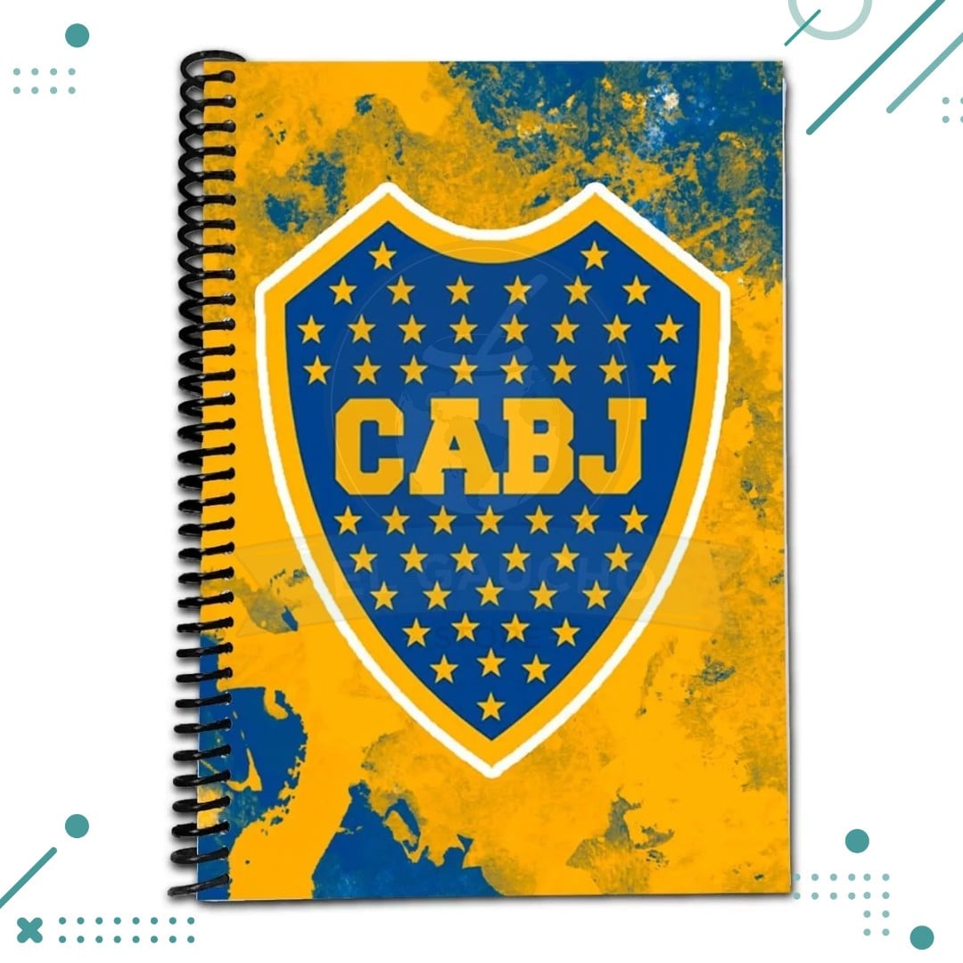 CUADERNO-BOCA.png Cuaderno Rayado Tapa Blanda Futbol (BOCA JUNIORS) - Imagen 1