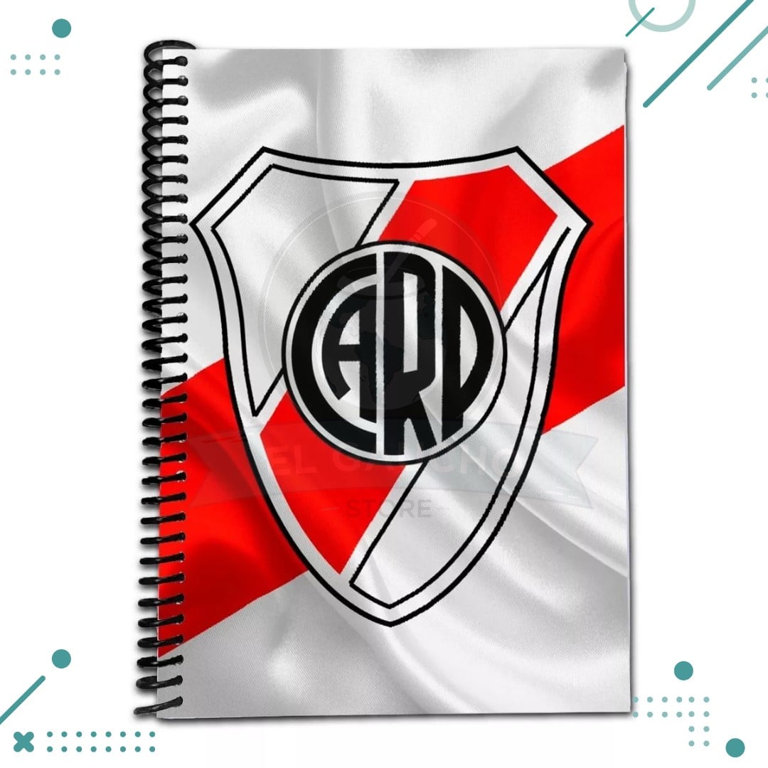 CUADERNO-river.png Cuaderno Rayado Tapa Blanda Futbol (RIVER) - Imagen 1