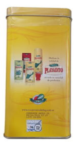 Yerbera de Lata "Playadito" + 500gr de Yerba Playadito - Imagen 3
