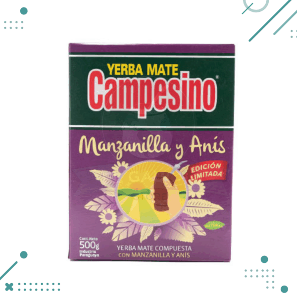 Yerba Mate Campesino Manzamilla Y Anis (500gr) Paraguay
