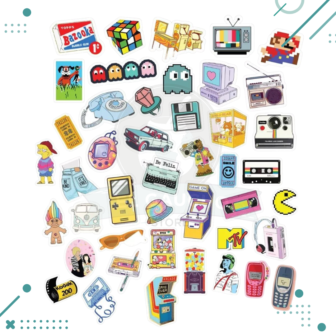 Diseno-sin-titulo-10-5.png Stickers Retro Vintage '80 '90 Pack x44 - Imagen 1