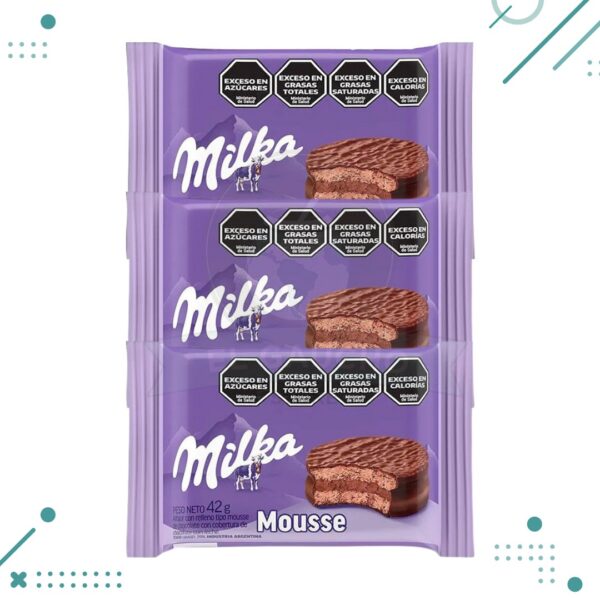 Alfajor Milka SIMPLE Mousse x 42g (pack x 3un)(126gr)