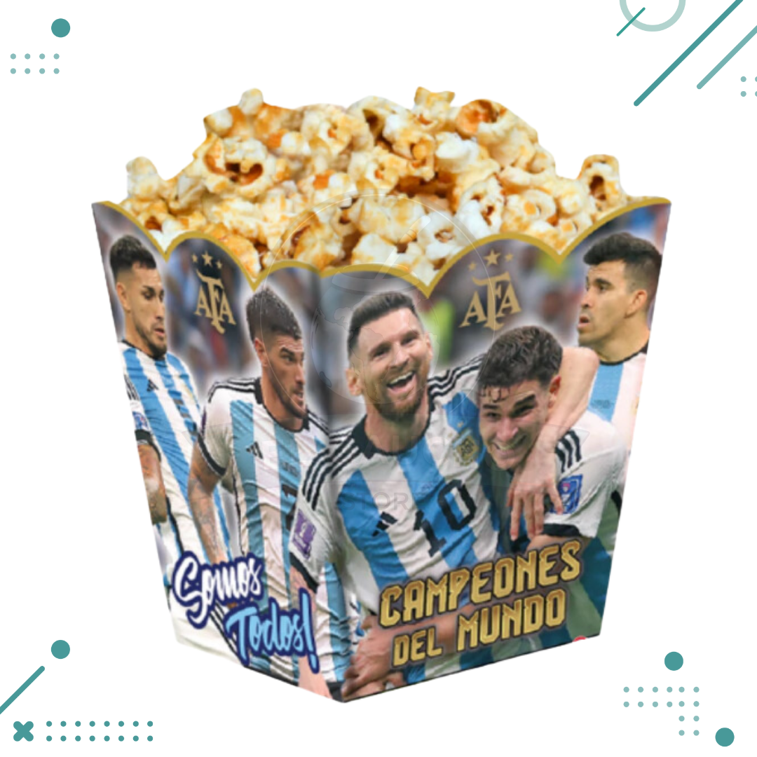 Diseno-sin-titulo-12-4.png Cajita Pochoclera Argentina Campeon x6u - Imagen 1