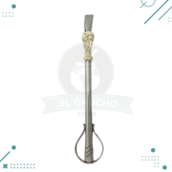 Bombilla De Alpaca Y Bronce COPA DEL MUNDO