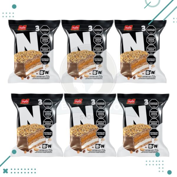 Alfajor Blanco y Negro 3.0, NEGRO (73,5gr.) (Pack de 6u.) (441gr.)
